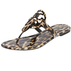 Tory Burch leopard Miller sandals